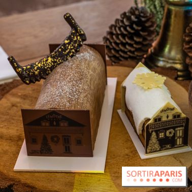 Bûches et créations de Noël Lenôtre 2022 - buchecébération - maison pain d'épice