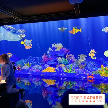 Comme Un Poisson Dans L'Eau - L'installation immersive de TeamLab au Bon Marché