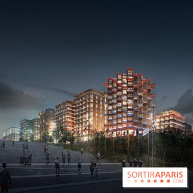 Jeux Olympiques de Paris 2024 : chantier du village des athlètes