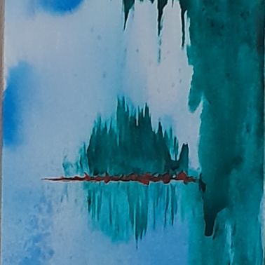 Jacqueline Poitevin vous invite dans son univers à travers  - Bajo la catarata 2022 30x40