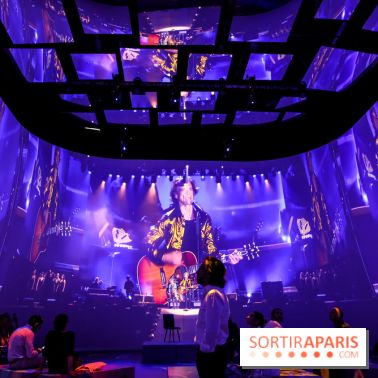 On stage with The Rolling Stones, nos photos
