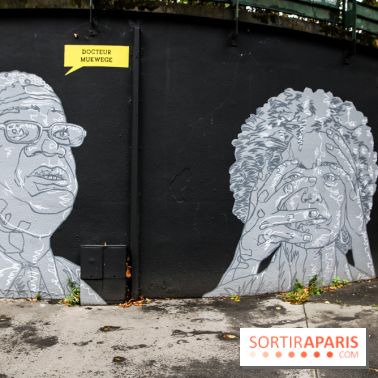 Mur des droits humains à Paris, nos photos