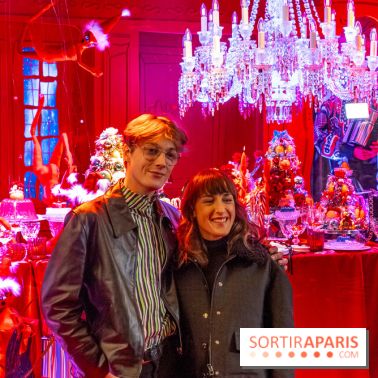 Inauguration des vitrines de Noël des Galeries Lafayettes 2023 avec Juliette Armanet  -  A7C7778