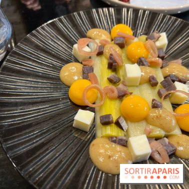 L'Evadé - Poireaux, jaune d'oeuf, cecina, moutarde