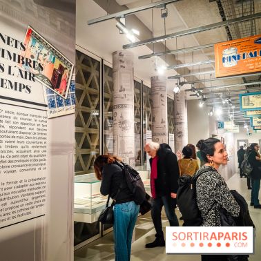 Carnets de timbres dans l'air du temps, l'exposition originale du musée de la Poste - nos photos - IMG20240130184458