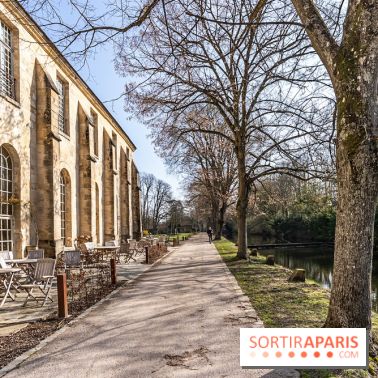 L'Abbaye de Royaumont - les photos -  Pignon ouest du bâtiment des latrines - terrasse