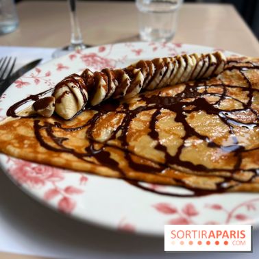 Galette Café - Crêpe banane chocolat