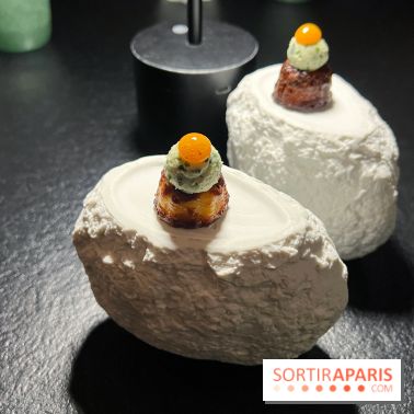 Quelque Part - Cannelé carbonara de la mer