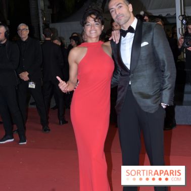 ©Rachid Bellak - Cannes 2024 : Tapis Rouge - The Shrouds  - Michelle Rodriguez et Mohammed Al Turki 