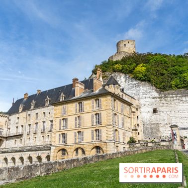 Le Château de la Roche Guyon, le château troglodyte dans le Val-d'Oise - 95 -  vue façade