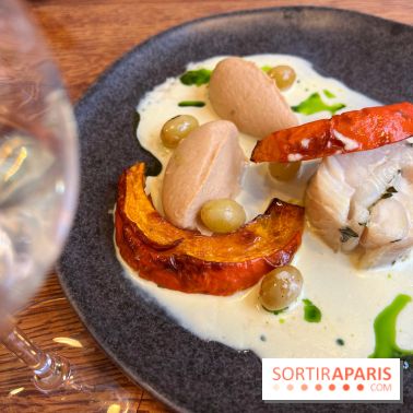 Erso - Lieu jaune, potimarron, sauce vin blanc