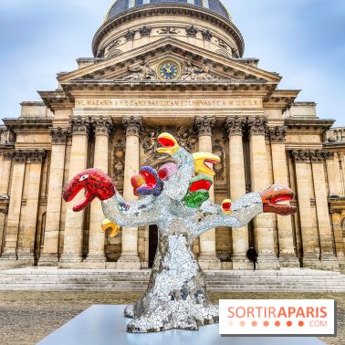 Art Basel Paris 2024 : une sculpture de Niki de Saint-Phalle sur le parvis de l'Institut de France - IMG20241012125139