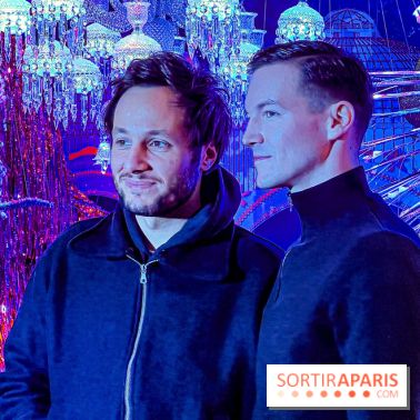 Les vitrines de Noël 2024 des Galeries Lafayette Haussmann avec Vianney et Kevin Germanier
