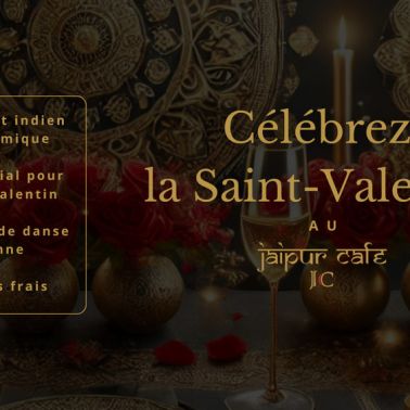 Un repas de Saint Valentin dans un restaurant indien de qualité ! - bandeau jaipur