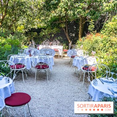 Terrasse de l'Hôtel Particulier, le jardin verdoyant au cœur de Montmartre - photo - A7C06362
