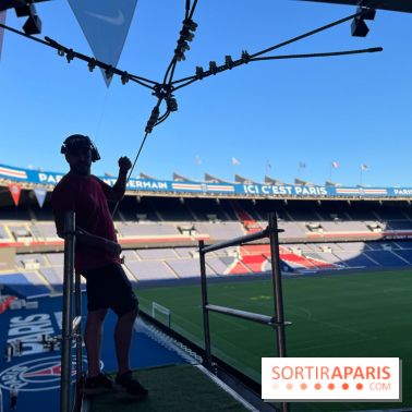 Tyrolienne au Parc des Princes