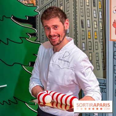 Candy Cake, la Bûche de Noël 2025 du Printemps Haussmann par Bryan Esposito, clin d'œil à New-York - IMG 9550