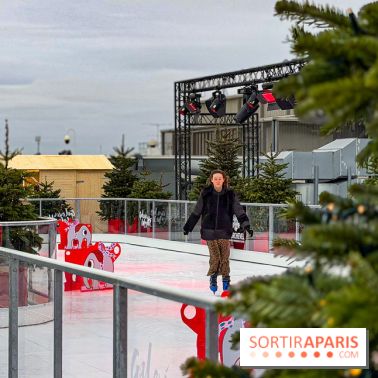 Noël 2025 aux Galeries Lafayette Haussmann : une patinoire éphémère sur les toits de Paris - IMG 3729
