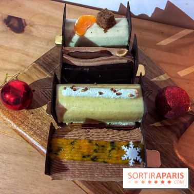 Bûches de Noël végétales de La Mauvaise Herbe