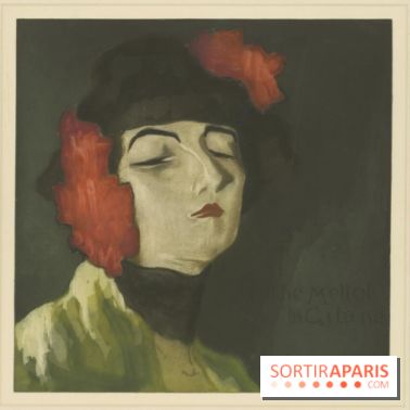 Marthe Mellot dans La Gitane, Alfredo Müller, 1900 Eau-forte et aquatinte en couleurs - 31 x 31,5 cm