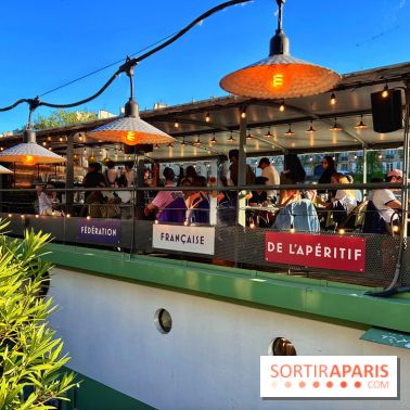 Une péniche-guinguette dédiée à l'apéro sur les quais de Seine