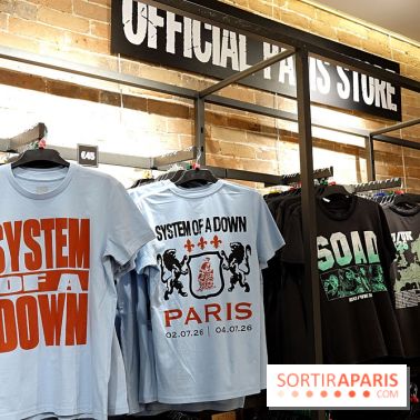 Pop-up store System of a Down à Paris - nos photos
