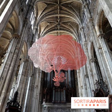 Lydie Arickx : nos photos de son installation à l'église Saint-Eustache
