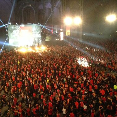 Le Grand Palais, transformé en salle de fitness géante