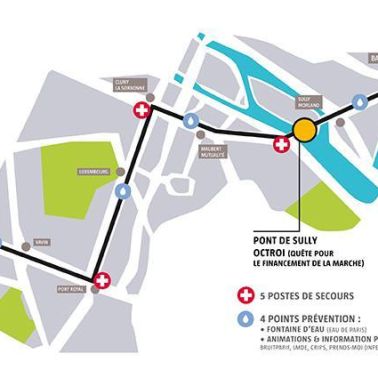 Parcours de la Gay Pride 2012 : La Marche des Fiertés Lesbiennes, Gaies, Bi et Trans