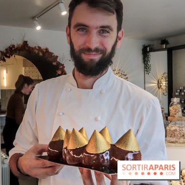 La Bûche de Noël signature de la Goutte d'Or Pâtisserie2019 par Yann Menguy