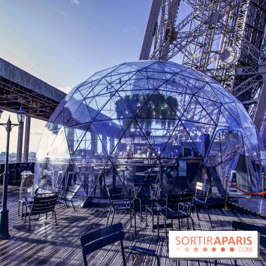 La terrasse d’hiver de Bulle Parisienne sur la Tour Eiffel 