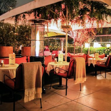 Terrasse hiver Monsieur Bleu