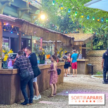 Le Jardin Bohème au Chalet du Lac, la terrasse estivale