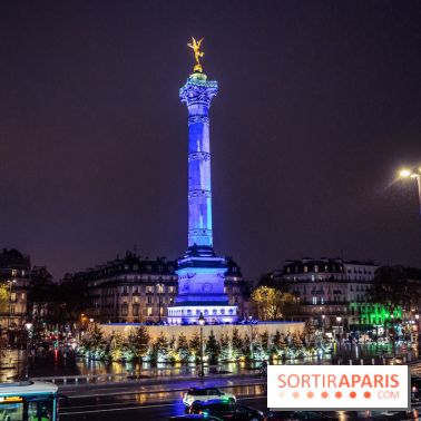 Photos illuminations de Noël de la Bastille