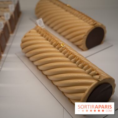 Bûche de Noël signature de Sébastien Serveau, Pâtisserie Fine Versailles