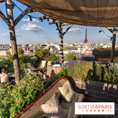La terrasse en Rooftop du Brach, le bar perché dans un jardin potager