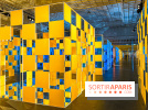 Aux Beaux Carrés, l'exposition de Daniel Buren au Bon Marché Rive Gauche