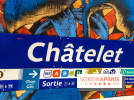 La station de Métro Châtelet re-décoré par des street-artistes