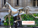 ZEUS, cheval métallique de la cérémonie d'ouverture des JO de Paris 2024 à l'Hôtel de Ville