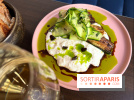 Comptoir Lazu - Courgettes crues et cuites, stracciatella