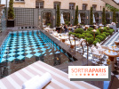 La terrasse jardin du Sax Hotel avec piscine - les photos