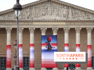 Seth habille la colonnade de l’Assemblée nationale - nos photos