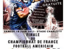 Casque de Diamant, Championnat de France Elite de Football Américain, Stade Charléty