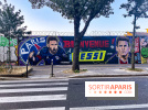 PSG : une fresque géante célèbre l'arrivée de Lionel Messi à Paris