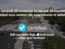 Le High-Tech Truck Place de la République pour revendre ses appareils 
