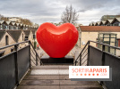 Un cœur XXL à Bercy Village pour la Saint-Valentin