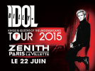 Billy Idol en concert au Zénith de Paris en juin 2015