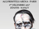Marilyn Manson en concert à  l’Arena Bercy de Paris en novembre 2017