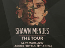 Shawn Mendes en concert à l'AccorHotels Arena de Paris en mars 2019