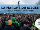 Marche du siècle pour le Climat sur la Place de l'Opéra à Paris le 16 Mars 2019